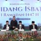 Sidang isbat penetapan awal Ramadan 1447 H / 2026 M. (int)