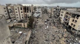 Kerusakan di Gaza akibat serangan Israel. (foto:BBC)
