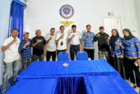 Forum Komunikasi Penyalur BBM Pelabuhan Rakyat dan Perikanan Kabupaten Bone saat Audiensi ke kantor Dinas Perhubungan Kabupaten Bone.