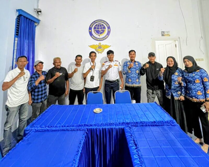 Forum Komunikasi Penyalur BBM Pelabuhan Rakyat dan Perikanan Kabupaten Bone saat Audiensi ke kantor Dinas Perhubungan Kabupaten Bone.