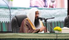 Kepala Atase Agama Kedutaan Besar Arab Saudi, Sheikh Ahmed bin Essa Al-Hasan narasumber pada sesi kegiatan Ramadhan Leadership Camp 2026 yang digelar di Asrama Haji Sudiang, Kota Makassar, Senin (23/2/2026).