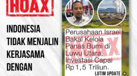 Isu investasi perusahaan Israel di Luwu Utara dipastikan hoaks. Pemprov Sulsel tidak pernah menerbitkan izin.