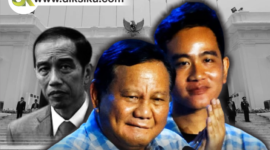 Wacana Prabowo tinggalkan Gibran di Pilpres 2029 menguat. (kolase foto:diksiku)
