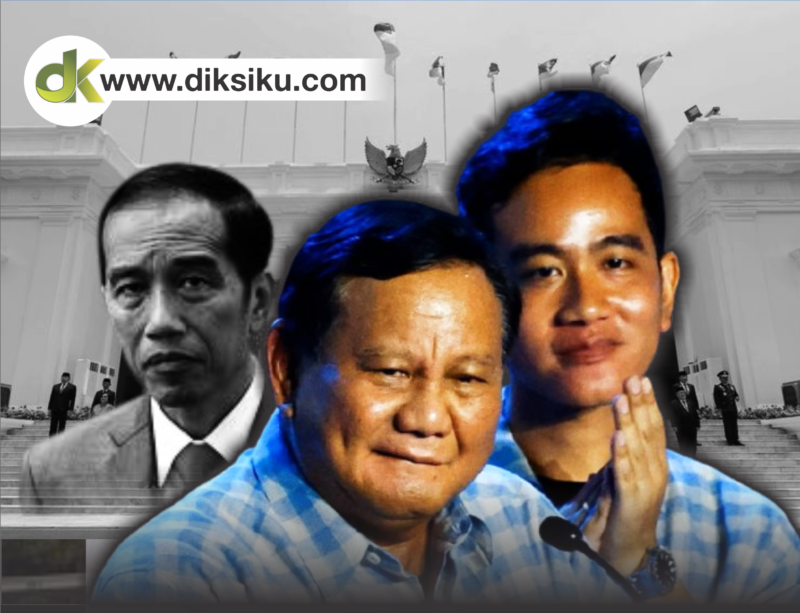 Wacana Prabowo tinggalkan Gibran di Pilpres 2029 menguat. (kolase foto:diksiku)