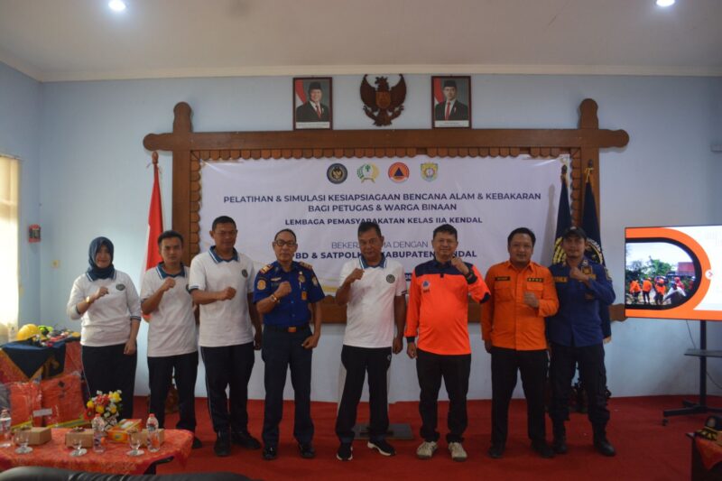 Lapas Kendal Perkuat Kesiapsiagaan, Gelar Simulasi Bencana Bersama BPBD dan Damkar. (ist)