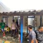 Diduga Korsleting Listrik, Rumah Warga di Kendal Ludes Terbakar Saat Ditinggal Pemilik. (foto:Rizal)