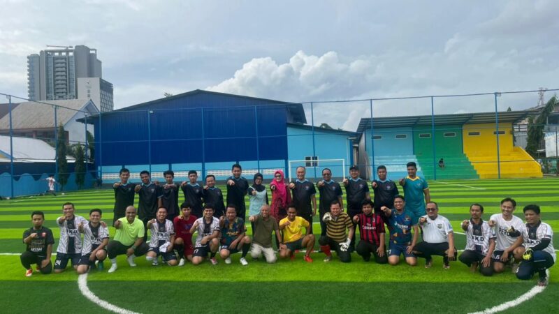 Laga Persahabatan Pemprov Sulsel-BKN Berakhir Imbang 3–3. (foto:ist)