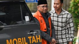 Eks Menag Yaqut Cholil dikembalikan ke Rutan usai menjadi tahanan rumah. (int)