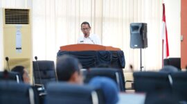 Dinas Bina Marga dan Bina Konstruksi menggelar pertemuan Di Balai Pengelola Transportasi Darat (BPTD) Kelas II Sulawesi Selatan bersama seluruh Dinas Pekerjaan Umum 24 Kabupaten/Kota Se Sulawesi Selatan. Makassar Jumat, 6 Maret 2026.