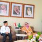 Gubernur Sulawesi Selatan Andi Sudirman saat melakukan pertemuan silaturahmi dengan Duta Besar Arab Saudi untuk Indonesia, Faisal Abdullah Al Amoudi, di Jakarta, Rabu (11/3/2026).