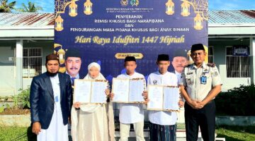 80 Warga Binaan Rutan Sinjai Terima Remisi Khusus Idul Fitri