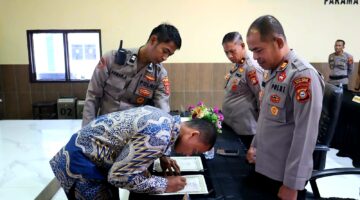 Polres Sinjai Gelar Pakta Integritas dan Pengambilan Sumpah Penerimaan Anggota Polri T.A 2026