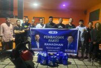 Anggota DPRD RI Andi Muzakkir Aqil Salurkan Ratusan Sembako di Bone. (ist)