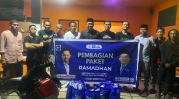 Anggota DPRD RI Andi Muzakkir Aqil Salurkan Ratusan Sembako di Bone. (ist)