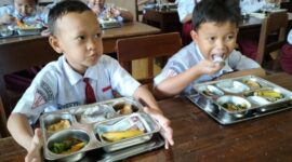 ilustrasi pendistribusian MBG. (int)