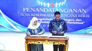 Perkuat Perlindungan Aset dan Kekayaan Intelektual, Bupati Ratnawati Arif Teken Kerjasama Dengan Kakanwil Kemenkum Sulsel