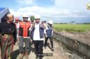 Gubernur Sulsel Andi Sudirman Sulaiman menghadiri acara peletakan batu pertama rehabilitasi Daerah Irigasi (DI) Paket 2 Tahun Anggaran 2026–2027 di DI Leworeng, Desa Tottong, Kecamatan Donri-donri, Rabu (8/4). (ist)