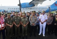 Soft launching penerbangan rute Makassar-Masamba. (ist)