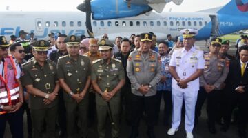 Soft launching penerbangan rute Makassar-Masamba. (ist)