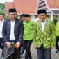Andi Akmal Pasluddin bersama Ketua Pimpinan Wilayah (PW) DMI Sulawesi Selatan Andi Muhammad Bau Sawa Mappanyukki. (ist)