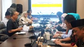 Suasana Rapat Kerja Pansus LKPJ dengan DP3AKB di Kantor BPKAD Bontang, Sabtu (9/5). (ist)