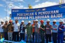 Bupati Bone bersama unsur Forkopimda menghadiri kegiatan morning coffee, peresmian sekaligus pengujian dermaga di Pelabuhan Bajoe,