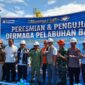 Bupati Bone bersama unsur Forkopimda menghadiri kegiatan morning coffee, peresmian sekaligus pengujian dermaga di Pelabuhan Bajoe,