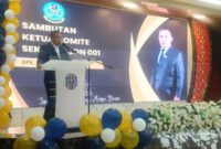 Wakil Ketua Komisi C DPRD Kota Bontang, Muhammad Sahib Saat Memberikan Sambutan. (ist)