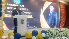 Wakil Ketua Komisi C DPRD Kota Bontang, Muhammad Sahib Saat Memberikan Sambutan. (ist)