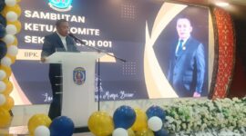 Wakil Ketua Komisi C DPRD Kota Bontang, Muhammad Sahib Saat Memberikan Sambutan. (ist)