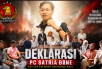 Deklarasi SATRIA Bone, Pengurus Perkuat Organisasi Hingga 27 Kecamatan. (ist)