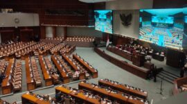 Suasana rapat DPR RI. (int)