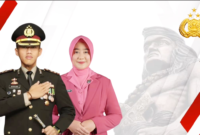 Kapolres Bone AKBP Astoto Budi Rahmantyo dan Ny. Shenni Astoto. (ist)