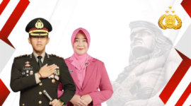 Kapolres Bone AKBP Astoto Budi Rahmantyo dan Ny. Shenni Astoto. (ist)