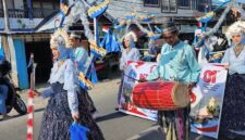 Kontingen karnaval Majelis Taklim Badrissalam Perumahan Bumi Cilellang Mas, Kabupaten Bone. (Diksiku/Idul)