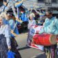 Kontingen karnaval Majelis Taklim Badrissalam Perumahan Bumi Cilellang Mas, Kabupaten Bone. (Diksiku/Idul)