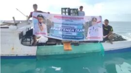 Nelayan terbantu dengan program apartemen ikan. (ist)