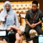 Bupati Gowa Sitti Husniah Talenrang mengadakan konferensi pers terkait dugaan sabotase surat Mahkamah Agung. (int)
