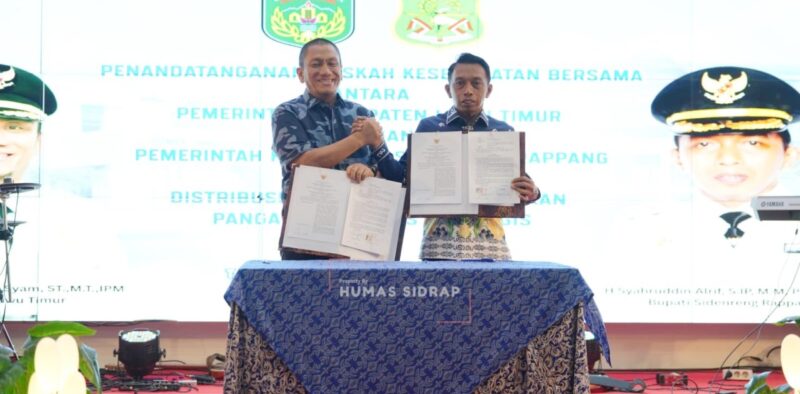 Sidrap Gandeng Luwu Timur Pasarkan Hasil Pertanian dan Peternakan. (ist)