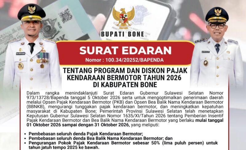 Pemkab Bone Gencarkan Sosialisasi Pemutihan Pajak. (ist)