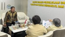 Pj Sekda Bone Edy Saputra Syam audiense dengan pihak BPLH Kementrian Lingkungan Hidup. (ist)
