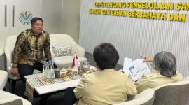 Pj Sekda Bone Edy Saputra Syam audiense dengan pihak BPLH Kementrian Lingkungan Hidup. (ist)