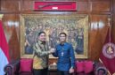 Pj Sekda Bone Edy Saputra Syam audiense dengan pihak Kementrian Pertahanan menjajaki pendirian SMA Taruna Nusantara di Kabupaten Bone. (ist)
