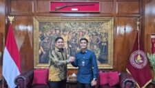 Pj Sekda Bone Edy Saputra Syam audiense dengan pihak Kementrian Pertahanan menjajaki pendirian SMA Taruna Nusantara di Kabupaten Bone. (ist)