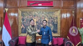 Pj Sekda Bone Edy Saputra Syam audiense dengan pihak Kementrian Pertahanan menjajaki pendirian SMA Taruna Nusantara di Kabupaten Bone. (ist)