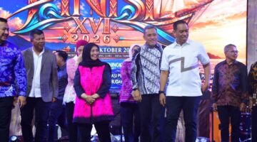 Hadiri Festival Pinisi XVI, Bupati Sinjai Dorong Budaya Jadi Magnet Wisata. (ist)