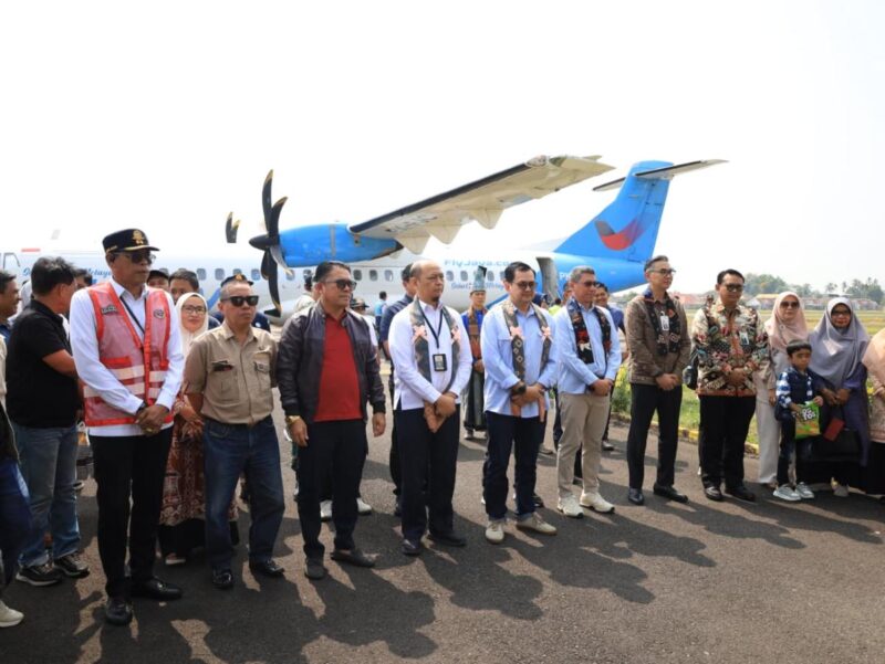 Wabup Jumai Resmikan Penerbangan Fly Jaya, Luwu Utara–Makassar Makin Terhubung. (ist)