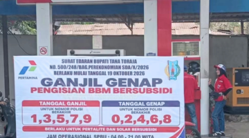 Pertalite dan Solar Kini Diatur Ganjil-Genap di Tana Toraja. (ist)